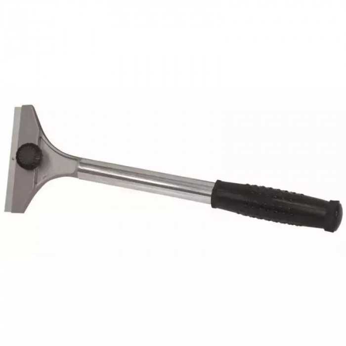 Racleta din metal, maner din cauciuc, lame mari 102mm