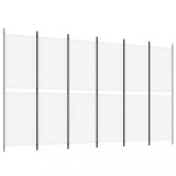 Cumpara ieftin Paravan camera cu 6 panouri, alb, 300 x 180 cm, textil