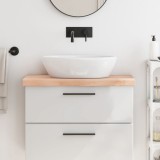 VidaXL Blat de baie, 80x40x(2-6) cm, lemn masiv netratat