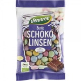 Bomboane Ciocolata Lapte Bio Colorate Dennree 100g - Bomboane Eco cu Glazura