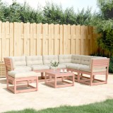 Gossi set mobilier de gradina cu perne, 7 piese, lemn masiv douglas