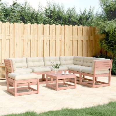 Gossi set mobilier de gradina cu perne, 7 piese, lemn masiv douglas foto