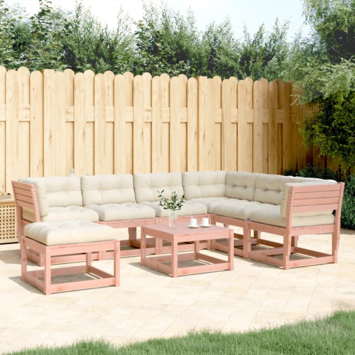 Gossi set mobilier de gradina cu perne, 7 piese, lemn masiv douglas