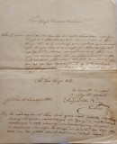 Autograf ANDREI ȘAGUNA din anul 1850