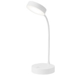 Lampa LED Flexibila de Birou MRG M1631, Reincarcabila, Touch , Alba C962