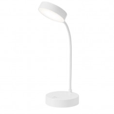 Lampa LED Flexibila de Birou MRG M1631, Reincarcabila, Touch , Alba C962