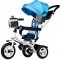 Tricicleta cu scaun rotativ,Ecotoys,Albastra