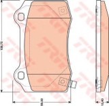 Set placute frana,frana disc JEEP GRAND CHEROKEE II (WJ, WG) (1998 - 2005) TRW GDB4171