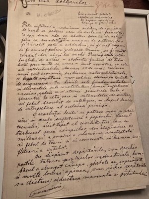 Manuscris, 5 file Artur Enasescu. foto