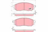 Set placute frana fata TRW GDB3392