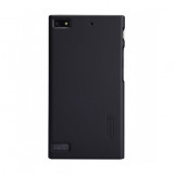 Husa blackberry z3 nillkin frosted shield negru + folie de protectie, Flippy