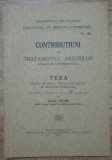 Contributiuni la tratamentul arsurilor/ 1930, Alta editura