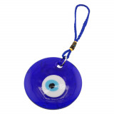 Amuleta feng shui cu ochi protector din sticla rotund 6cm, Stonemania Bijou