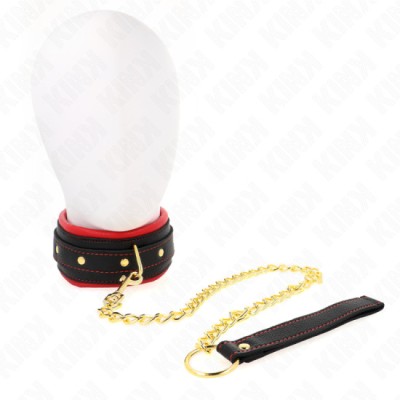 KINK - COLLAR WITH PLAIN FABRIC LEASH ADJUSTABLE 33-48 CM X 5.7 CM foto
