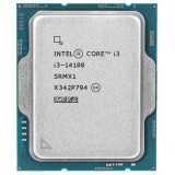 Procesor Intel Core i3-14100, SRMX1, pana la 4.7 GHz turbo, 12MB L3, Socket LGA1700, Intel UHD Graphics 730, tray