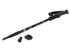 Bat Trekking Aluminiu Antishock 64-135cm Negru, 1 Bucata, Busola Incorporata, Varfuri Asfalt/Zapada/Nisip