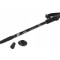 Bat trekking din aluminiu, sistem anti-soc, 1 bucata, 64 - 135 cm, negru