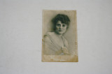 Carte postala - domnisoara - 1918 - scrisa pe spate cu creion, Circulata, Printata