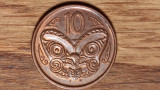 Noua Zeelanda -moneda de colectie- 10 cents 2006 - otel placat -absolut superba!