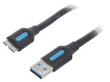 Cablu USB 3.0 A la micro B 1,5m PVC nichelat