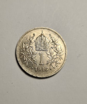 1 Korona Coroana 1916 Aunc Unc foto