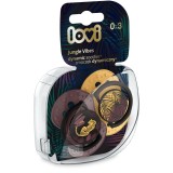 LOVI Jungle Vibes 0-3m suzetă Girl 2 buc