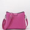 Geanta Flora&Co Paris Fucsia, Piele Ecologica, De Umar/Crossbody, 19x23x12cm, Curea Ajustabila, Roz