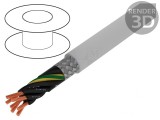 Cablu PVC gri 7G1,5mm2 300V/500V