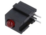 LED Roșu 2,8mm 20mA 60&deg; 1,2-4mcd