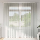 Gossi perdele voile cu bucle 2 buc gri deschis 140x245 cm