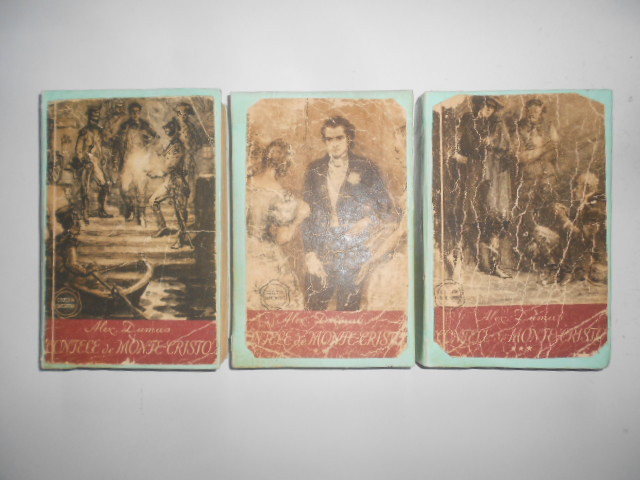 Alexandre Dumas - Contele de Monte Cristo 3 volume (1957, cartonate)
