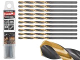 Set burghie HSS pentru metal, 2.50 mm, 10 bucati, Tvardy T02025