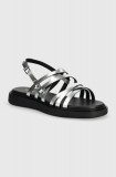 Cumpara ieftin Vagabond Shoemakers sandale de piele CONNIE femei, culoarea argintiu, 5757-583-79