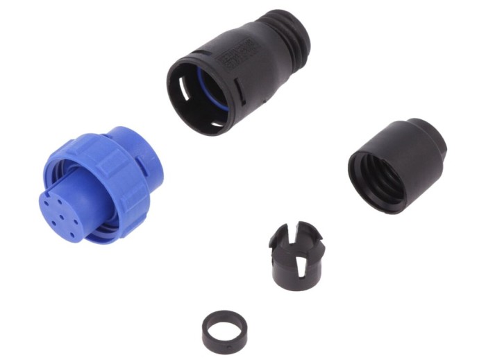 Conector circular mamă 6 pini IP68