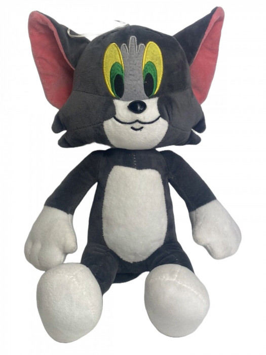 Jucarie de plus Tom and Jerry, Tom, 30 cm personaj tip Disney 3+ ani