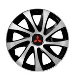 Cumpara ieftin Set 4 capace roti Drift exrta Gri-Negru R15 pentru gama auto Mitsubishi