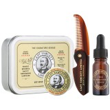 Captain Fawcett Ricki Hall&acute;s Booze &amp; Baccy Grooming Kit set cadou pentru barbă pentru bărbați