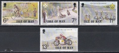 Isle of Man 1977 - A 70-a aniversare a curselor de motociclete TT din Insula Man, MNH foto