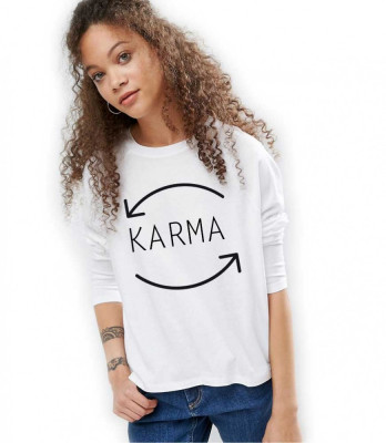 Bluza dama alba - Karma - M foto