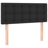 Cumpara ieftin Tablie de pat, negru, 80x5x78/88 cm, piele ecologica