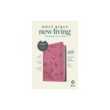 NLT Large Print Premium Value Thinline Bible, Filament Enabled Edition (Leatherlike, Garden Pink)