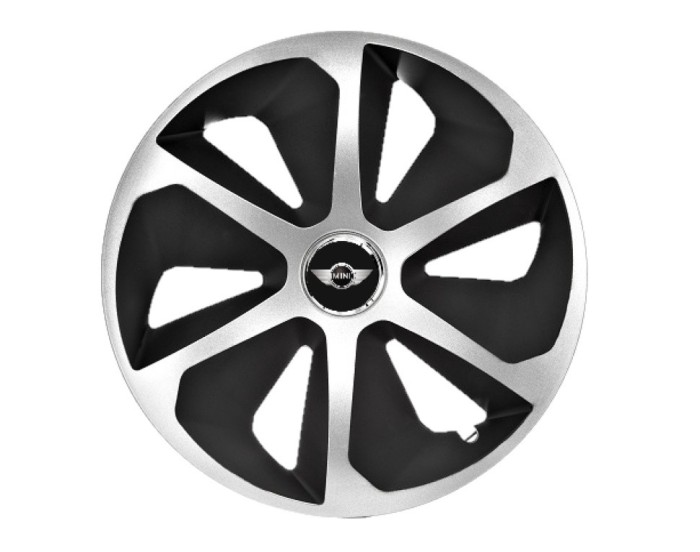 Set 4 capace roti Roco Gri-Negru R14 pentru gama auto Mini Cooper