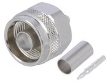 Mufă N Tată Drept 50&Omega; pentru Cablu RG223/RG400 PTFE