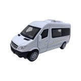 Macheta metal replica Mercedes Sprinter de pasageri alb scara 1:32