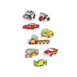 Vehicule magnetice din carton, set 30 bucati, ATU-080924, Multicolor, Oem