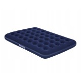Saltea gonflabila - single, velur - albastru - 191 x 137 x 22 cm Best CarHome