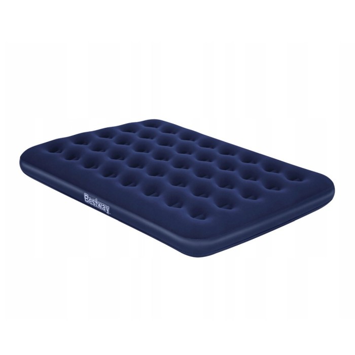 Saltea gonflabila - single, velur - albastru - 191 x 137 x 22 cm Best CarHome