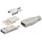 Conector USB A tata cu lipire Goobay