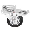 Roata pivotanta Detoolz 100x27 mm din cauciuc, cu frana, CF G01