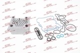 Radiator ulei Ford F-250, F-350, F-450, F-550 192007; motor 6.0 TD, garnituri incluse, dimensiuni [mm] 130x170x80; 3C3Z6A642BB; SRLine, aftermarket